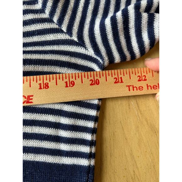 vtg 60s sailor Theme sweater Rowing Crew Nautical striped 2 Sided RARE womens - Picture 6 of 13